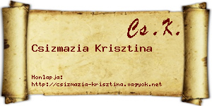 Csizmazia Krisztina névjegykártya
